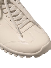 Calvin Klein Natural Shiny Organza Runner Trainers - Image 6 of 6