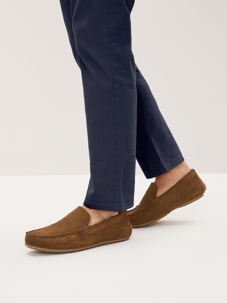 Tan Brown Suede Driver Shoes - Image 1 of 1