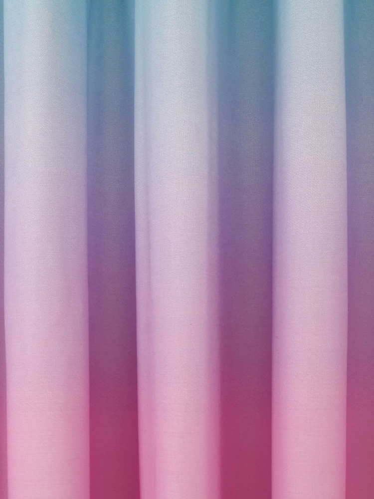 Catherine Lansfield Multi Ombre Rainbow Eyelet Curtains - Image 3 of 3