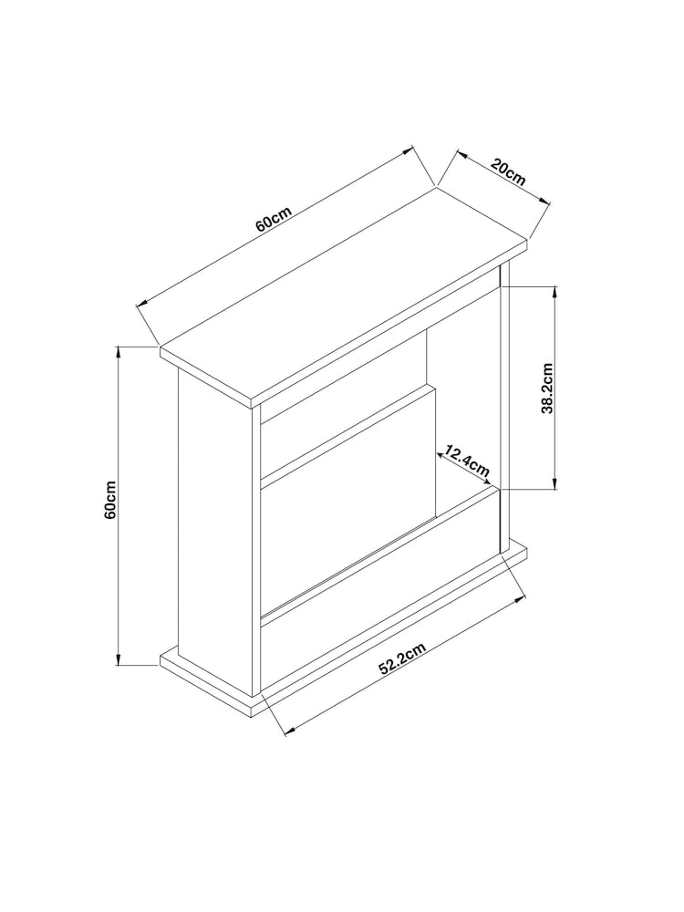 Dark Bronx Oak Effect Side Table - Image 7 of 7