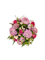 Multi Bloom Chrysanthemum and Rose Bouquet in Gift Bag - Image 3 of 4