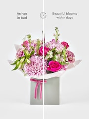 Multi Bloom Chrysanthemum and Rose Bouquet in Gift Bag - Image 4 of 4