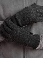 Negro - Guantes elásticos para el invierno con aspecto de punto de Tog 24 - Imagen 2 de 2