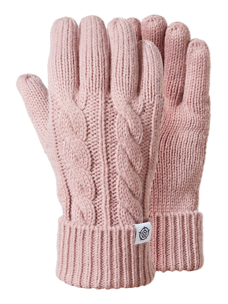 Tog 24 Pink Grouse Winter Knitted Gloves - Image 2 of 2 Tog 24 Pink Grouse Winter Knitted Gloves - Image 2 of 2