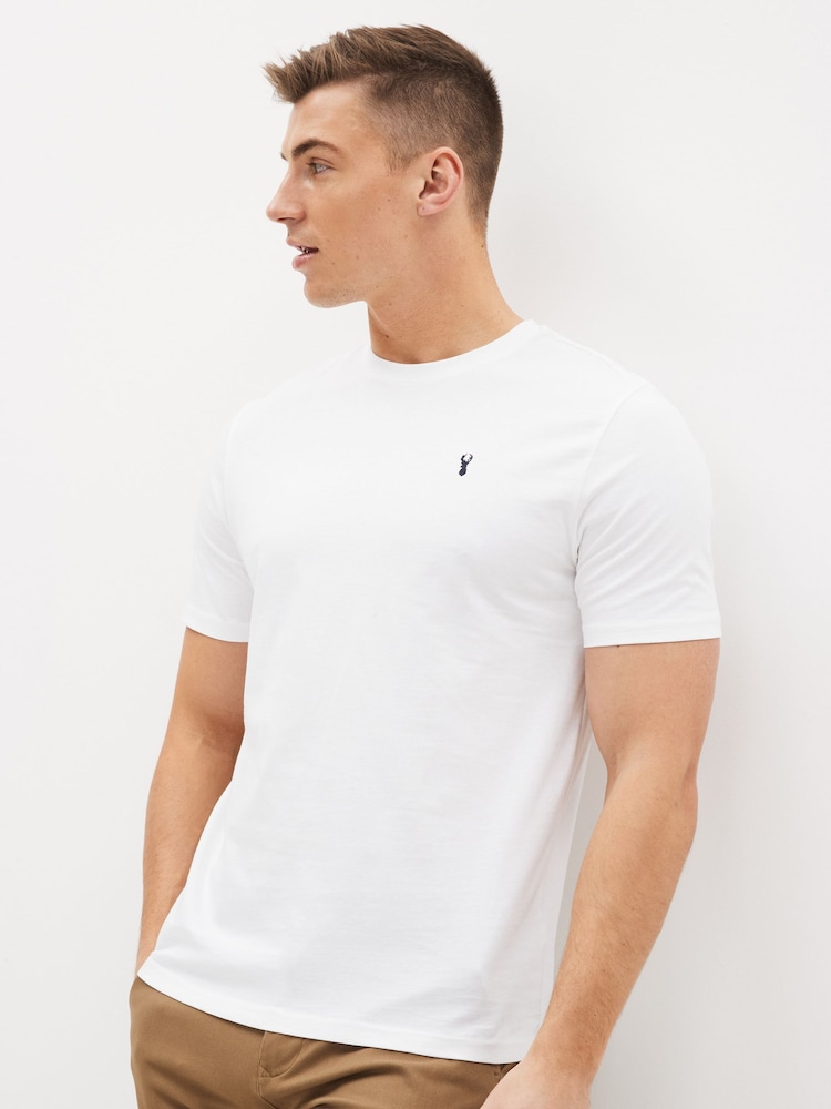 White/ Slate Grey/ Blue/ Navy Blue Regular Fit T-Shirts 4 Pack - Image 7 of 11