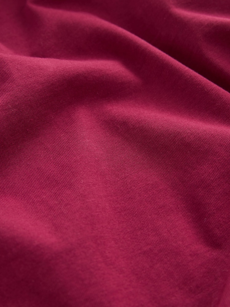 Burgundy Red/White/Grey/Black Regular Fit T-Shirts 4 Pack - Image 7 of 14