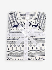 Crème - The Little Tailor renne motif Noël Fair Isle pour enfant 100 ( % coton tout-en-un - Image 7 de 9