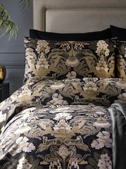 Laurence Llewelyn-Bowen Black Suburban Jungle 100% Cotton Duvet Cover and Pillowcase Set - Image 2 of 4