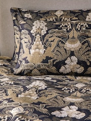 Laurence Llewelyn-Bowen Black Suburban Jungle 100% Cotton Duvet Cover and Pillowcase Set - Image 3 of 4
