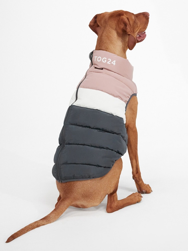 Tog 24 Pink Pooch Panel Padded Dog Jacket - Image 2 of 5