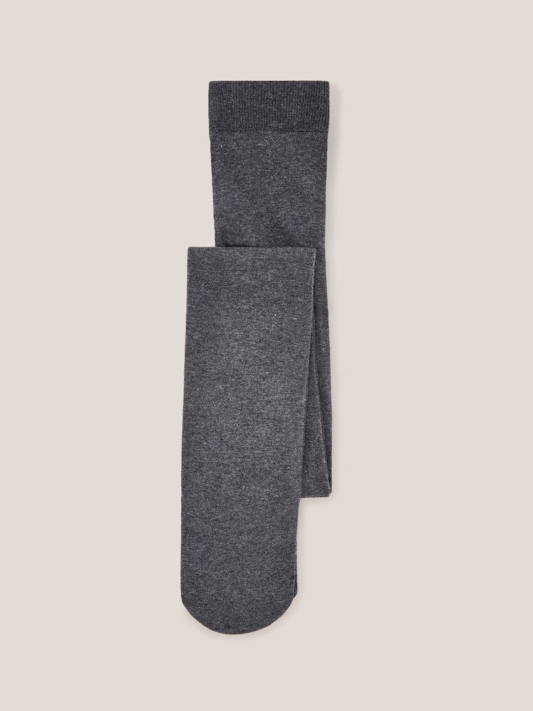 White Stuff Grey Patty Plain Tights - Image 1 of 3