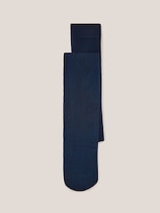 White Stuff Blue Patty Plain Tights - Image 2 of 3