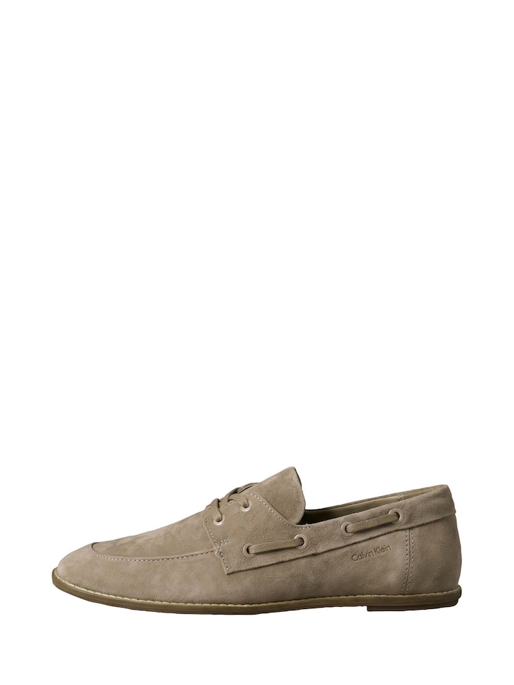 Calvin Klein Brown Suede Boat Shoes - Image 2 of 6