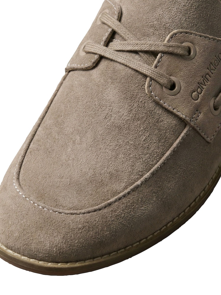 Calvin Klein Brown Suede Boat Shoes - Image 6 of 6