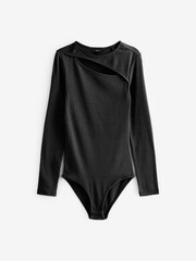 Black Cut-Out Bodysuit - Image 5 of 5