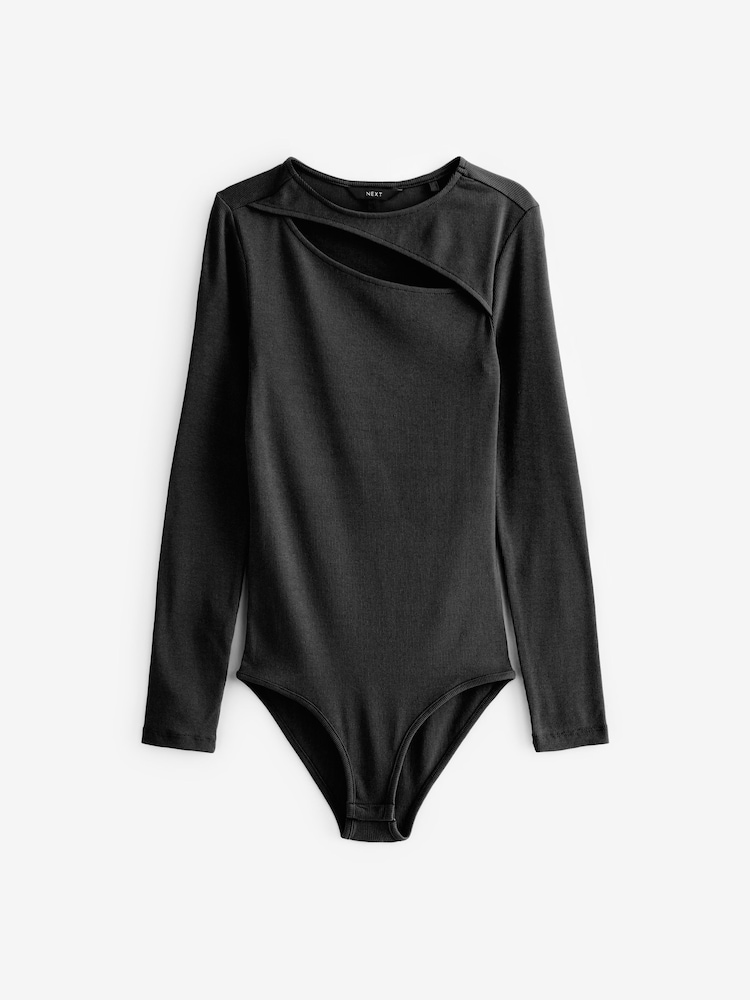 Black Cut-Out Bodysuit - Image 5 of 5