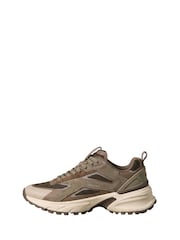 Calvin Klein Brown Knit Mesh Runner Trainers - Image 2 of 6