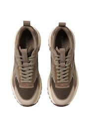 Calvin Klein Brown Knit Mesh Runner Trainers - Image 5 of 6