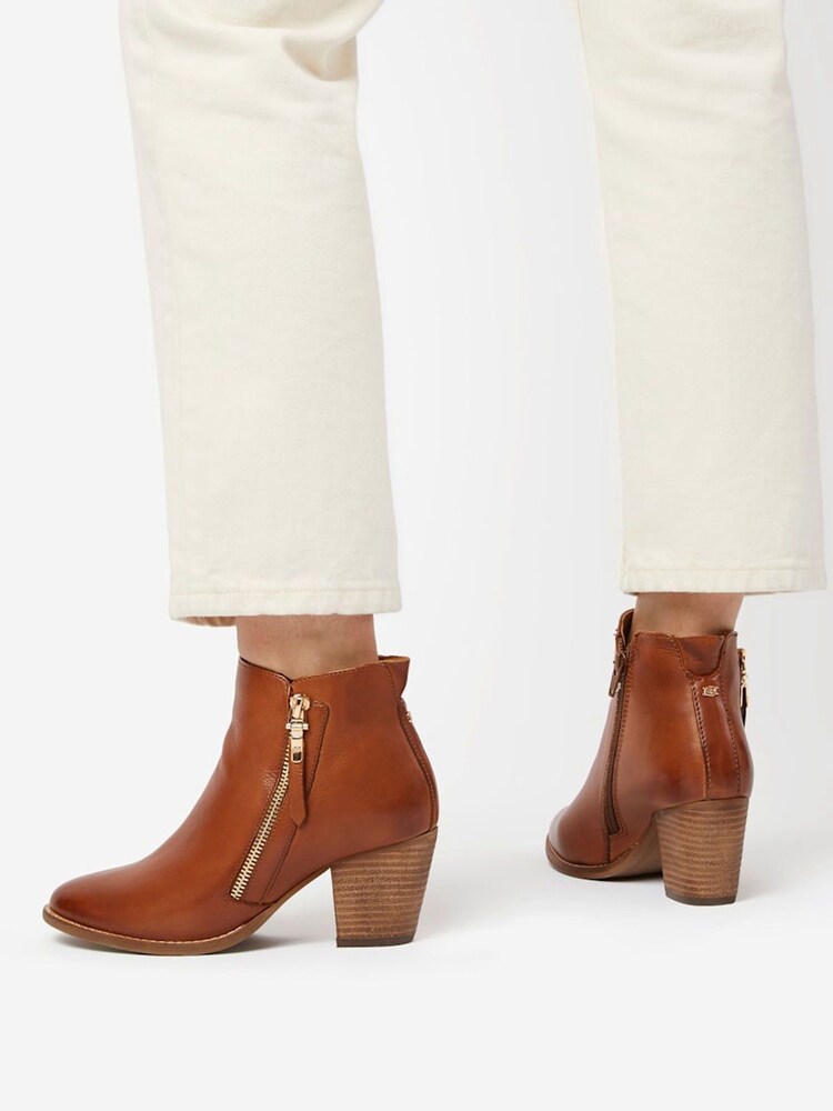 Dune London Brown Wide Fit Paice Zip-Up Ankle Boots - Image 6 of 6 Dune London Brown Wide Fit Paice Zip-Up Ankle Boots - Image 6 of 6