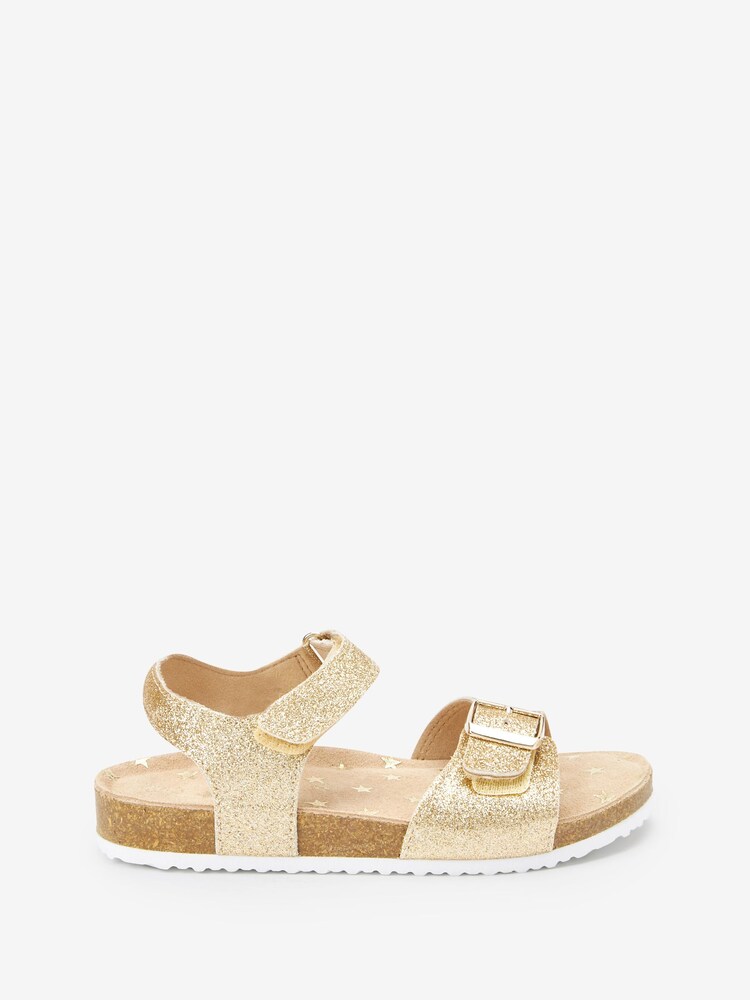 Gold Standard Fit (F) Leather Corkbed Sandals - Image 1 of 5