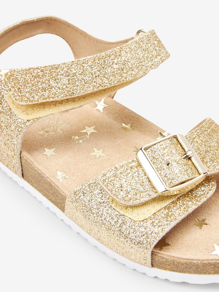 Gold Standard Fit (F) Leather Corkbed Sandals - Image 2 of 5