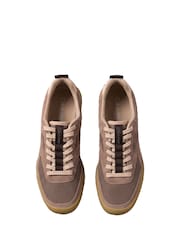 Calvin Klein Nude Suede Runner Trainers - Image 5 of 6