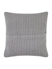 Drift Home Grey Quinn Recycled Cotton Square Cushion - Image 3 of 3