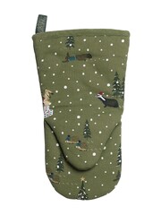 Sophie Allport Green Festive Forest Oven Mitt - Image 2 of 2