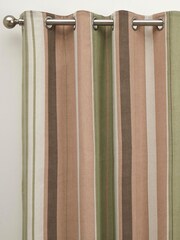 Fusion Green Whitworth Eyelet 100% Cotton Curtains - Image 2 of 3