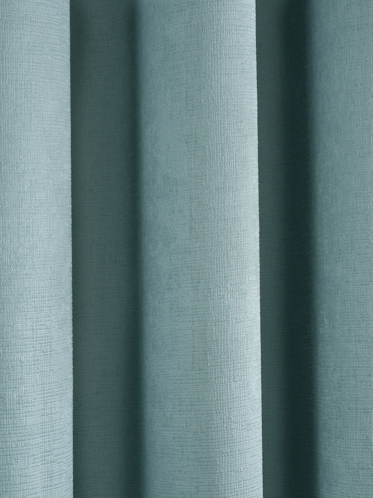 Fusion Blue Strata Dimout Room Darkening Eyelet Curtains - Image 3 of 4