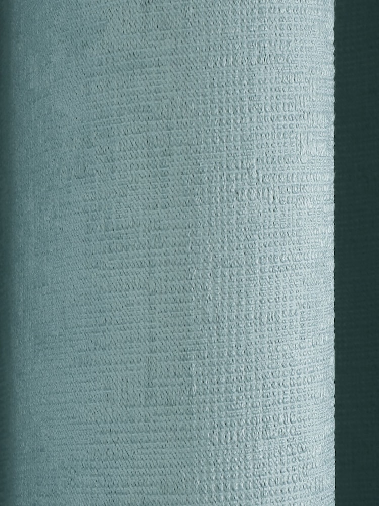 Fusion Blue Strata Dimout Room Darkening Eyelet Curtains - Image 4 of 4