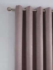 Fusion Strata Room Darkening Woven Pair of Eyelet Curtains - Image 2 of 4