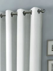 Fusion Sorbonne 100% Cotton Pair of Eyelet Room Darkening Curtains - Image 2 of 3