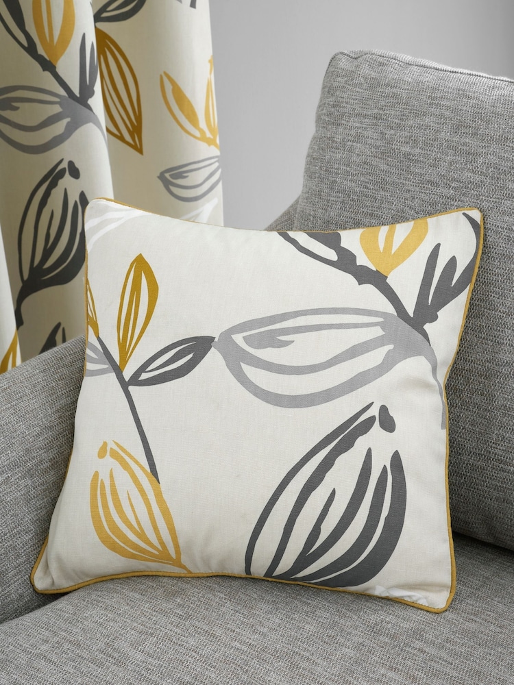 Fusion 100% Cotton Ensley Square Cushion - صورة 1 من 3