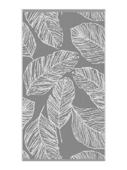 Fusion Grey 100% Cotton Matteo Jacquard Towel - Image 1 of 3
