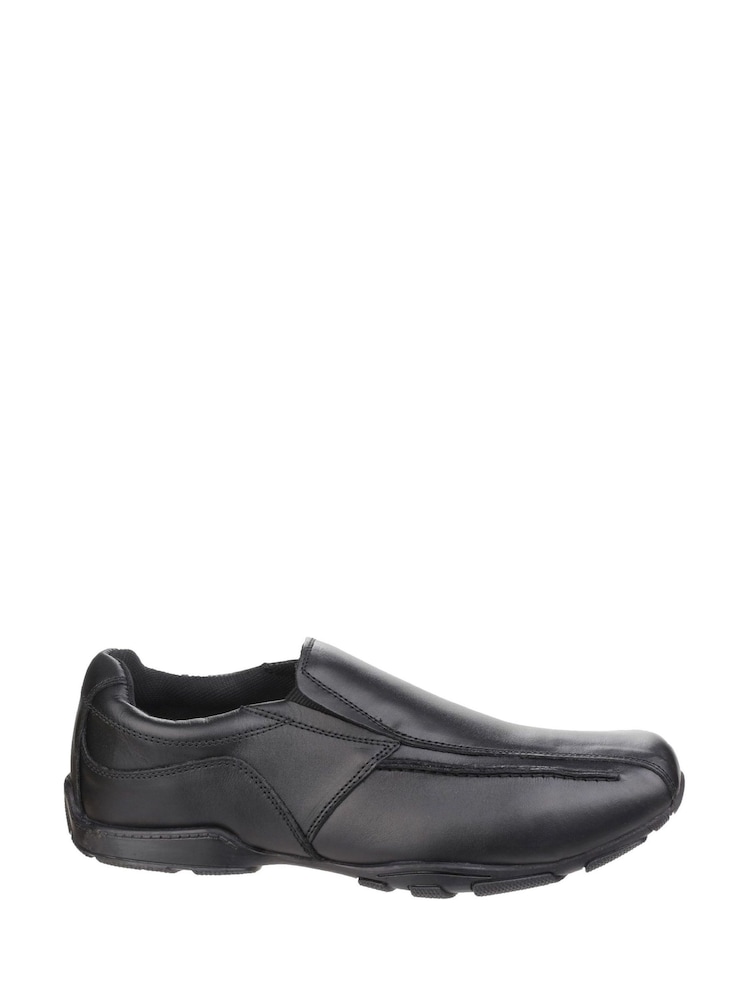 Hush Puppies Bespoke Senior School Black Shoes - Image 1 of 4