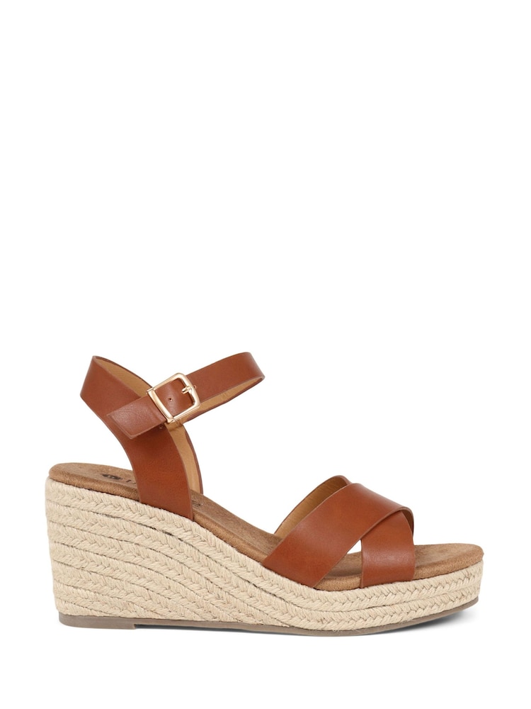 Pavers Tan Pavers Lightweight Platform Espadrilles - Image 2 of 6