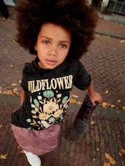 Charcoal Grey Oversized Graphic T-Shirt (3-16yrs) - Image 4 of 7