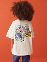 Ecru White Bears Oversized Graphic T-Shirt (3-16yrs) - Image 1 of 7