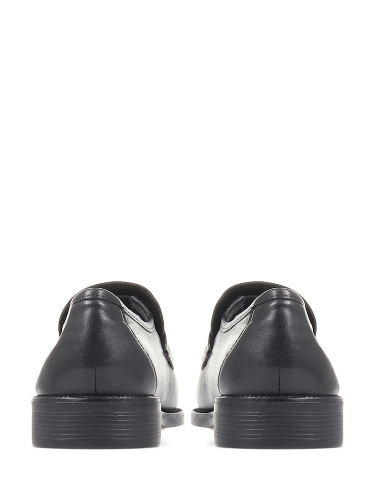 Pavers Black Pavers Gents Black Moccasin Smart Shoes - Image 3 of 5