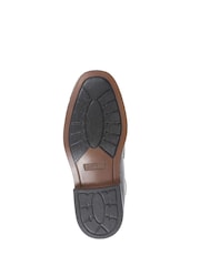 Czarny - Pavers Gents Black Moccasin Smart Shoes - Image 5 of 5