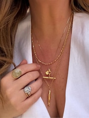 Carrie Elizabeth Gold Plated Soleil Chain Necklace - Image 4 of 5