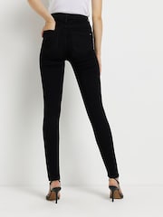 River Island Black Skinny High Rise 100% Cotton Jeans - Image 2 of 6
