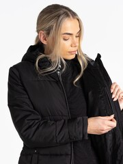 Dare 2b Reputable Longline II Padded Black Jacket - Image 1 of 8