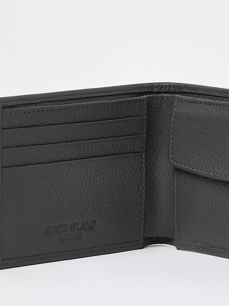 River Island Grey Pebbled Bifold Wallet - Image 3 of 3