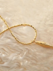 Carrie Elizabeth Gold Plated Molten Diamond Fish Pendant - Image 2 of 3