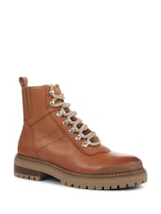 Jones Bootmaker Susanna Leather Black Hiker Boots - Image 3 of 6