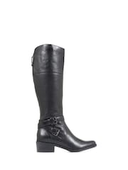 Jones Bootmaker Phoebe L Calf Leather Knee-High Black Boots - Imagen 2 de 6