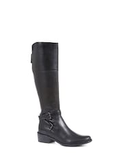Jones Bootmaker Phoebe L Calf Leather Knee-High Black Boots - Imagen 3 de 6