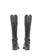 Jones Bootmaker Phoebe L Calf Leather Knee-High Black Boots - Imagen 4 de 6